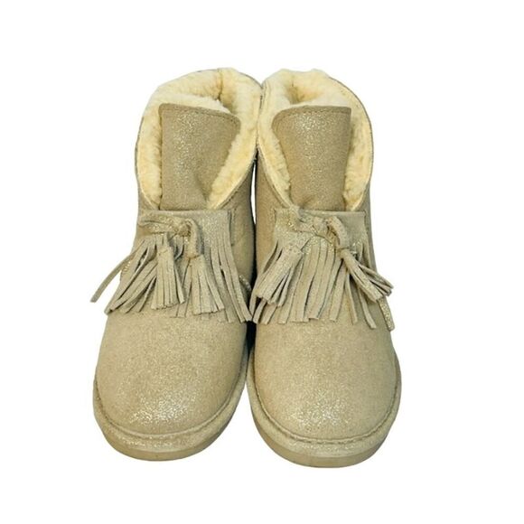 Bearpaw Christie Suede Upper Wool Blend Lining Sheepskin Boots Size 6 - Picture 5 of 8